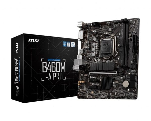 MB MSI B460M-A PRO LGA1200 DDR4 2933MHz SATA3 M.2 USB3.2 GBit LAN DVI/